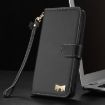 Redmi Note 14 Pro 4G Global Leather Case with Hand Strap - Black - 8