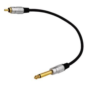 6.35mm Mono Plug to RCA Male Audio Cable for Amp, Speaker, Guitar 0.3m - 1