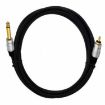3m 6.35mm Mono Plug to RCA Male Audio Adapter Cable for Amp, Speaker, Guitar - 1