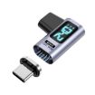 Type-C Male to Female PD240W 80Gbps Magnetic Adapter, Elbow Head - 1