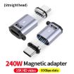 Type-C Male to Female PD240W 80Gbps Magnetic Adapter, Straight Head - 2