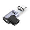 Type-C Male to Female PD240W 80Gbps Magnetic Adapter, Elbow Head - 1
