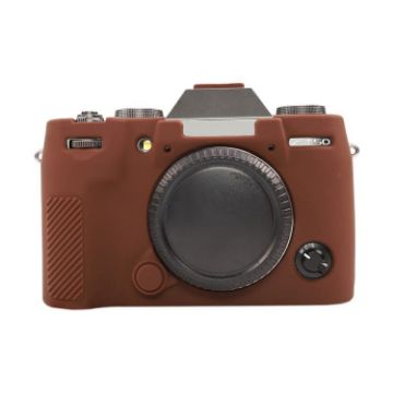 FUJIFILM X-T50 Coffee Silicone Protective Case - Glossy Soft Cover - 1