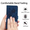 Samsung Galaxy A03 Dark Blue Rose Embossed Leather Phone Case - 8