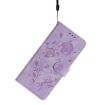 Samsung Galaxy A20/A30 Rose Embossed Leather Case Light Purple - 7