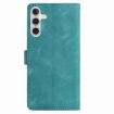 Samsung Galaxy A24 Green Leather Case with Rose Flower Embossing - 3