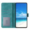 Samsung Galaxy A25 Green Leather Case with Rose Flower Embossing - 4