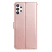 Samsung Galaxy A32 5G Rose Flower Embossed Leather Case Rose Gold - 3