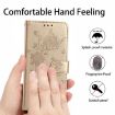 Samsung Galaxy A32 5G Gold Rose Flower Embossed Leather Phone Case - 8