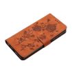 Samsung Galaxy A33 Brown Leather Case with Rose Flower Embossing - 6