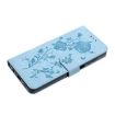 Samsung Galaxy A35 Sky Blue Rose Embossed Leather Phone Case - 6
