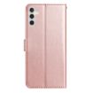 Samsung Galaxy A36 Rose Flower Embossed Leather Case Rose Gold - 3