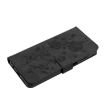 Samsung Galaxy A42 Black Leather Case with Rose Flower Embossing Pattern - 6