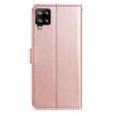Samsung Galaxy A42 5G Rose Flower Embossed Leather Case Rose Gold - 3