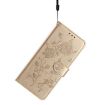 Samsung Galaxy A50 Gold Rose Flower Embossed Leather Phone Case - 7
