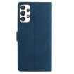 Samsung Galaxy A52 Dark Blue Rose Embossed Leather Phone Case - 3