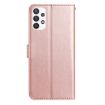 Samsung Galaxy A53 Rose Flower Embossed Leather Case - Rose Gold - 3