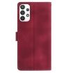 Samsung Galaxy A53 Red Rose Embossed Leather Phone Case - 3