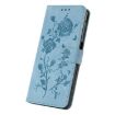 Samsung Galaxy A54 Sky Blue Rose Embossed Leather Phone Case - 5