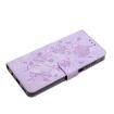 Samsung Galaxy A72 Light Purple Rose Embossed Leather Phone Case - 6