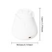 USB Powered 3W Rose Night Light - Touch Sensor Bedside Ambient Lamp (White) - 2
