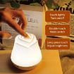 USB Powered 3W Rose Night Light - Touch Sensor Bedside Ambient Lamp (White) - 5