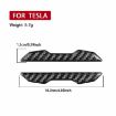 Carbon Fiber Rearview Mirror Stickers for Tesla Model 3/Y/S/X (2pcs, Black) - 4
