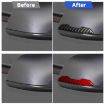 Carbon Fiber Rearview Mirror Stickers for Tesla Model 3/Y/S/X (2pcs, Black) - 7