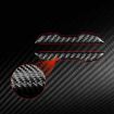 Tesla Model 3/Y/S/X Carbon Fiber Rearview Mirror Stickers, Red, 2pcs Set - 5