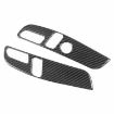 Tesla Model 3 2023 Carbon Fiber Seat Panel Stickers Red 2pcs Set - 3