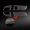 Tesla Model 3 2023 Carbon Fiber Seat Panel Stickers Red 2pcs Set - 5