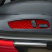 Tesla Model 3 2023 Carbon Fiber Seat Panel Stickers Red 2pcs Set - 6