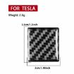 Carbon Fiber Emergency Light Sticker for Tesla Model 3/Y 2019-2024 (Black) - 3