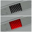 Carbon Fiber Emergency Light Sticker for Tesla Model 3/Y 2019-2024 (Black) - 5