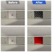 Carbon Fiber Emergency Light Sticker for Tesla Model 3/Y 2019-2024 (Black) - 6