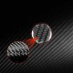 Tesla Model 3 2023 Carbon Fiber Emergency Light Button Sticker Black - 3