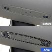 Tesla Model 3/Y Carbon Fiber Front Reading Light Panel Sticker (Black) - 6