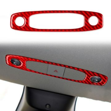 Tesla Model 3/Y Carbon Fiber Front Light Panel Sticker Red 2017-2024 - 1