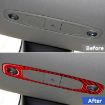 Tesla Model 3/Y Carbon Fiber Front Light Panel Sticker Red 2017-2024 - 6