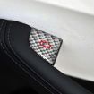 Tesla Model 3 2023+ Carbon Fiber Door Switch Stickers 4pcs Set Silver - 5