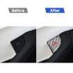 Tesla Model 3 2023+ Carbon Fiber Door Switch Stickers 4pcs Set Silver - 6