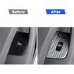 Tesla Model 3/Y Carbon Fiber Window Panel Stickers 6pcs Set Silver RHD - 6