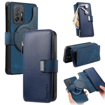 Xiaomi Mi 11T/11T Pro 5G Case Neo MagSafe RFID Wallet Leather Blue - 1