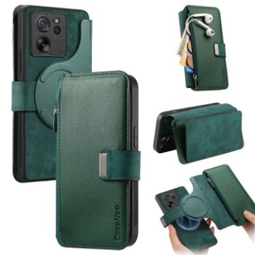 Xiaomi 13T/13T Pro 5G Case Neo MagSafe RFID Wallet Leather Green - 1