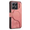 Xiaomi 14T Pro Case - MagSafe RFID Zipper Wallet Leather (Pink) - 3