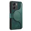 Redmi 13C 4G/Poco M6 Case - MagSafe RFID Zipper Wallet Leather (Green) - 3