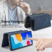 Redmi Note 11 4G Global Case: MagSafe RFID Zipper Wallet Leather (Blue) - 5