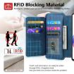 Redmi Note 12 4G Case: MagSafe RFID Wallet Leather (Blue) - 9