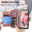Redmi Note 12 4G Global Case - MagSafe RFID Zipper Wallet Leather Pink - 8