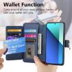 Redmi Note 13 4G Case Neo MagSafe RFID Wallet Leather Blue Cover - 8